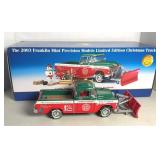 FRANKLIN MINT SNOW PLOW TRUCK MODEL W/ BOX 1:24