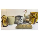 RUSSIAN STACKING DOLLS, PLANTERS, ART
