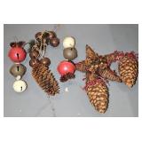 LARGE SLEIGH BELLS & CHRISTMAS DECOR