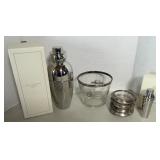 BAR SHAKERS, ICE BUCKET, COASTERS