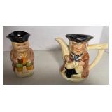 MINIATURE TOBY MUG CREAM & SUGAR