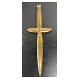 HEAVY BRASS LETTER OPENER