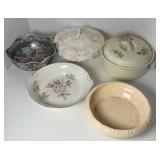 CHINA BOWLS & COVERED CASSEROLES