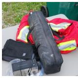 SMALL TENT & SAFETY VEST