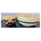 (2) WATT APPLE OVENWARE BOWLS