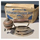 ANTIQUE COLEMAN IRON W/ ORIGINAL BOX