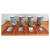 (4) FRANKLIN MINT TEA CUPS (ALT LOC)