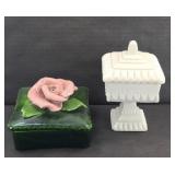 SMALL JEWELRY BOX & CANDY DISH