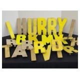 VINTAGE GAS STATION METAL LETTERS
