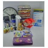 DVDS, CLOCK, HEATER & MORE