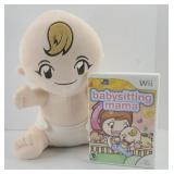 WII BABYSITTING MAMA GAME W/ DOLL