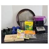 CD PLAYER, KITCHEN ITEMS & MORE