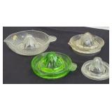 (4) GLASS JUICERS