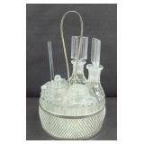 CRYSTAL CONDIMENT SET