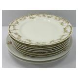 HAVILAND OF FRANCE PLATES, SOME CHIPS