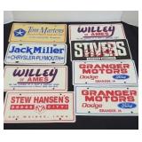 AUTO DEALERS ADVERTISING PLATES: DODGE
