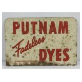 PUTNAM DYES METAL SIGN