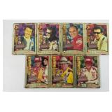 1970s METAL NASCAR COLLECTOR CARDS