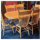 OAK TABLE WITH 6 CHAIRS (ALT LOC)