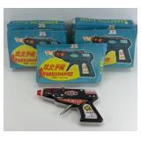 (5) VINTAGE SPARKING PISTOL TOYS W/ ORIGINAL