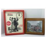 COCA COLA CLOCK & WALL ART