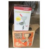 SQUEEZO & VICTORIO FOOD STRAINERS (ALT LOC)