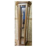 LIGHTED CURIO TABLE, GLASS SHELVES