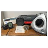 SONY BOOMBOX & DREAM MACHINE CLOCK, MORE