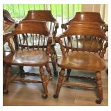 (4) VIRGINIA HOUSE CHAIRS, ROLLERS ADDED