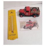 JOHN DEERE THERMOMETER & FARMALL TRUCK