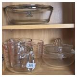 PYREX & ANCHOR GLASS BOWLS