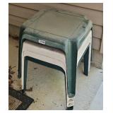 (4) PATIO END TABLES