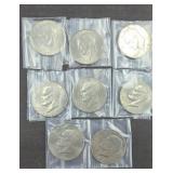 (8) UNCIRCULATED EISENHOWER DOLLARS