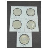 (5) PEACE SILVER DOLLARS 1922-1925
