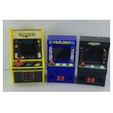 (3) HANDHELD GAMES PACMAN, GALAGA, RAMPAGE