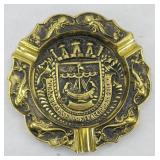 HEAVY METAL BRASS RENAISSANCE ASHTRAY