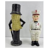 CAST IRON BANKS, MR PEANUT & MOBIL GAS MAN