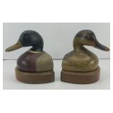 PAIR OF DUCK BOOKENDS