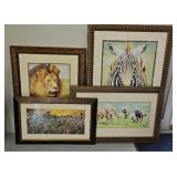 (4) ANIMAL PRINTS