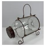 GLASS MINNOW TRAP JAR