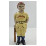 CAST IRON SLUGGER BANK BASEBALL