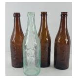 (4) INDIANAPOLIS BREWERY BOTTLES