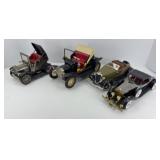 (4) METAL AUTO TOYS