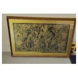 1970s PRINT OF RENAISSANCE RUBBING