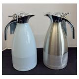 (2) INSULATED 2 QUART CARAFES, BOTH DENTED