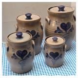 ROWE POTTERY CANISTER SET