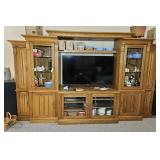 MEDIA CENTER W/ TV STAND FITS 55 INCH TV
