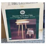 WINDSOR BROWNE DECORATOR ROUND WOOD TABLE