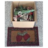 CHRISTMAS DOORMAT, & PIER 1 DECOR