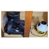 ELECTRIC SKILLET, DEEP FRYER & CORN POPPER